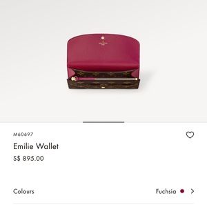 (SOLD) Original LV ( brand new with dust bag and box) Emilie Wallet